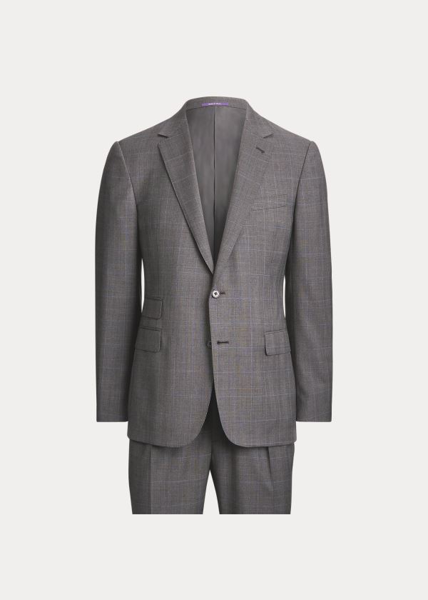 Men's Ralph Lauren Gregory Glen Plaid Wool Suits | 961507DWT